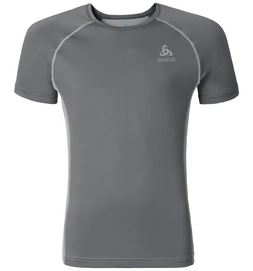 T-shirt Odlo Mens Crio Steel Grey Platinum Grey
