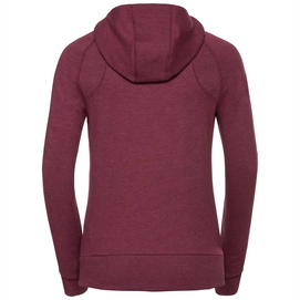 Vest Odlo Women Hoody Midlayer Full Zip Core Rumba Red Melange