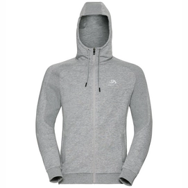 Vest Odlo Men Hoody Midlayer Full Zip Core Grey Melange