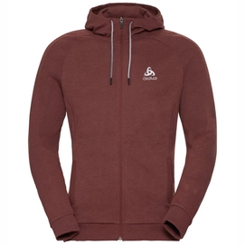 Hoodie Odlo Men Midlayer Full Zip Millennium Element Syrah Melange