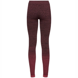 Ondergoed Odlo Women BL Bottom Long Maia Rumba Red Black