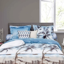 Dekbedovertrek Heckett & Lane Refined Tuur Blauw Satijn