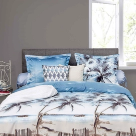 Bettwäsche Heckett & Lane Refined Tuur Blau Mako-Satin