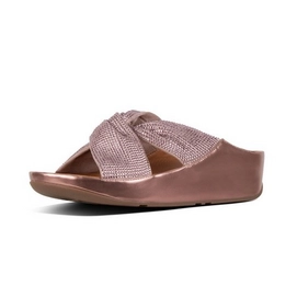 FitFlop Twiss™ Crystal Slide Oyster Pink