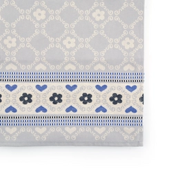 Table Runner Bunzlau Castle Blossom Grey