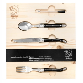 Cutlery Set Laguiole Style de Vie Premium Line Black (16 pc)