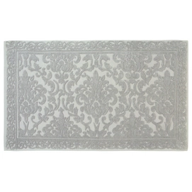 Tapis de bain Akouarel Arabesque Gris perle