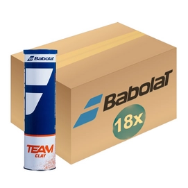 Tennisbanll Babolat Team Clay Yellow (Doos 18 x 4)