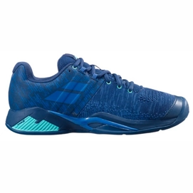 Chaussures de Tennis Babolat Hommes Propulse Blast Clay Dark Blue Viridian Green-Taille 42