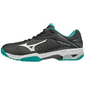 Tennisschuh Mizuno Wave Exceed Tour 3 CC Black White Blue Grass Herren