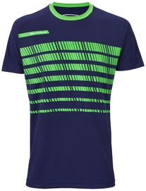 T-shirt de tennis Tecnifibre Men F2 Navy Green Bleu Marine