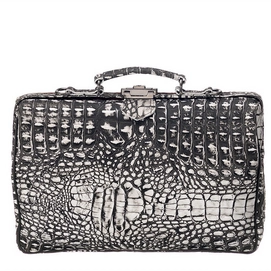 Laptoptas Mutsaers The Classic Zwart Wit Croco