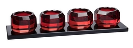 Theelichthouder Lyngby Glas Krystal Crystal Red