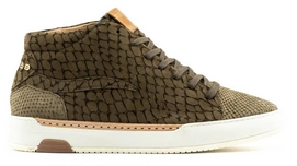 Sneaker Rehab Men Thomas High Lizard Nub Dark Green