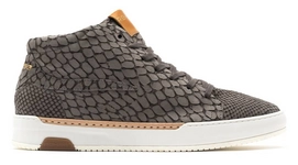 Sneaker Rehab Thomas High Lizard Nub Grau Herren