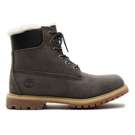 Timberland Femme 6 Inch Premium Shearling Lined WP Dark Grey Nubuck-Taille 40