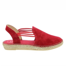 Espadrilles Pons Nuria Rot Damen-Schuhgröße 35