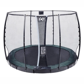 Trampoline EXIT InTerra GroundLevel 305 Green Safetynet