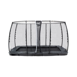 Trampoline EXIT InTerra GroundLevel 366 x 214 Grey Safetynet