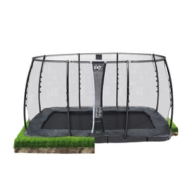 Trampoline EXIT Toys InTerra GroundLevel 366 x 214 Grey_2