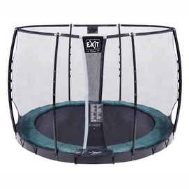 Trampoline EXIT Toys Supreme GroundLevel 305 Green Safetynet
