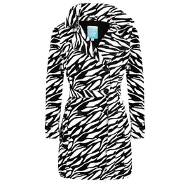 Raincoat Happy Rainy Days Coat Brascha Zebra Black Off White-S