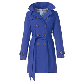 Regenjas Happy Rainy Days Trenchcoat Ruby Royal Blue