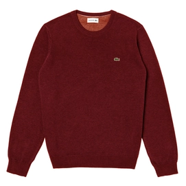 Pull Lacoste Homme AH3467 Sweater Crew Neck Bordeaux