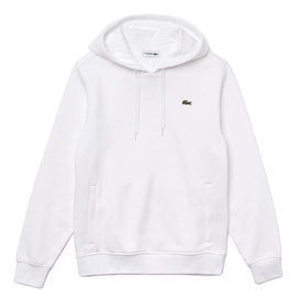 Pullover Lacoste SH1527 Sport Hooded Fleece White Herren