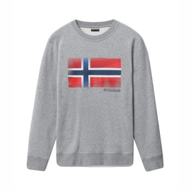 Pull Napapijri Men Bibu Crew Med Grey Mel