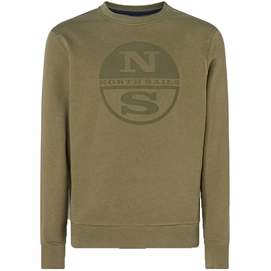 Pull North Sails Men Crewneck Sweatshirt Graphic Ivy Green-L