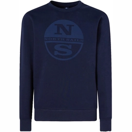 Pull North Sails Men Crewneck Sweatshirt Graphic Navy Blue