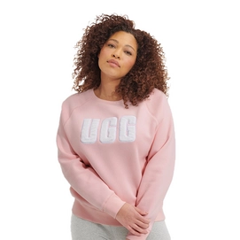 Sweatshirt UGG Madeline Fuzzy Logo Crewneck Damen Lotus Blossom Cream-S