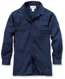 Blouse Carhartt Men Twill Work Shirt L/S Navy