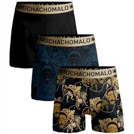 Caleçon Muchachomalo Men Short Print/Solid Gold/Bleu/NoirBlack