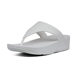 Tong FitFlop Lulu™ Shimmer Toe Post Stone