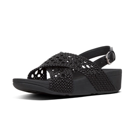 FitFlop Lulu™ Wicker Sandal Black