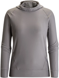Longsleeve Black Diamond Women Alpenglow Hoody Nickel