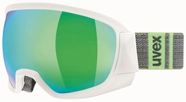 Ski Goggles Uvex Contest FM White Matte Mirror Green Clear