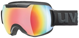 Skibrille Uvex Downhill 2000 FM Black Mat Mirror Regenbogen Rose Unisex