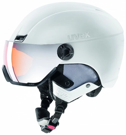 Skihelm Uvex Hlmt 400 Visor Style White Mat