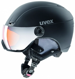 Skihelm Uvex Hlmt 400 Visor Style Black Mat