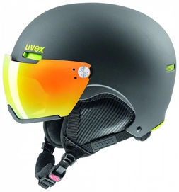 Skihelm Uvex Hlmt 500 Visor Gun Lime Mat