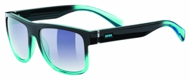 Zonnebril Uvex LGL 21 Black Turquoise Mirror Smoke