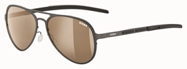 Zonnebril Uvex LGL 30 Pola Gun Litemirror Brown