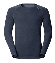Ondershirt Odlo Mens L/S Crew Neck Revolution Tw Light Navy New Melange
