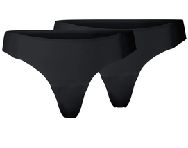 Ondergoed Odlo Womens String The Invisibles Black
