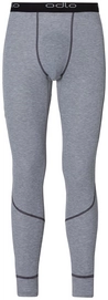 Ondergoed Odlo Mens Long John Warm Grey Melange Logo