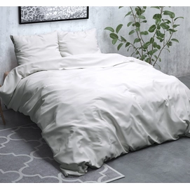 Dekbedovertrek Sleeptime Uni White Flanel-240 x 200 / 220 cm | Lits-Jumeaux