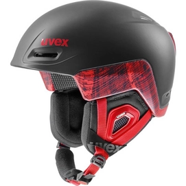 Skihelm Uvex Jimm Octo+ Black Red Mat